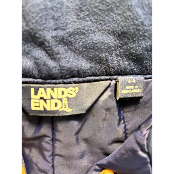 Lands End Womens Waterproof Insulated Snow Pants Size 6-8 Navy Blue - Picture 12 of 16